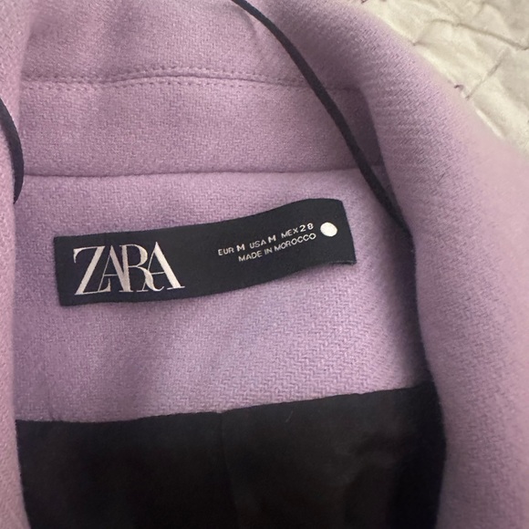 Manteco 100% Wool Lilac Coat Sold at Zara - Picture 3 of 6